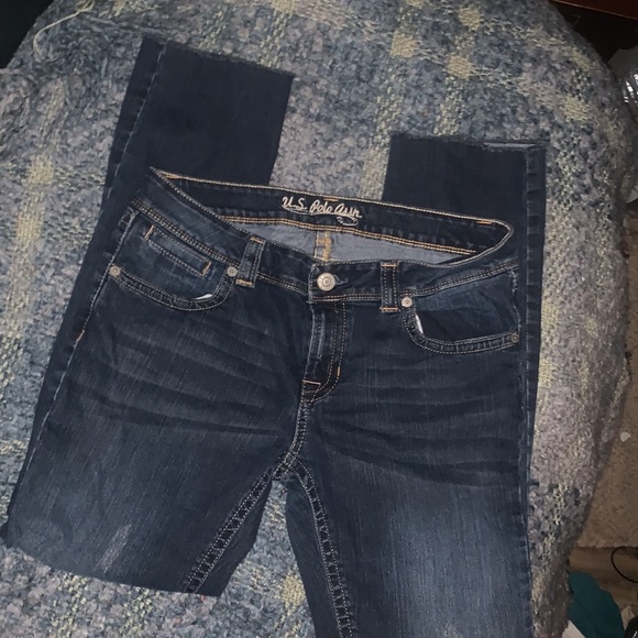 Ralph Lauren Women’s Jeans Distressed Frayed End US Polo Assn.Size 11/12. Women - Picture 4 of 8